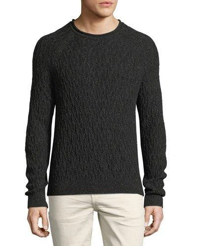 Michael Kors Olimpias Marzia Crewneck Sweater In Black