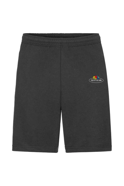 Fruit Of The Loom Mens Vintage Small Logo Lightweight Sweat Shorts (black)