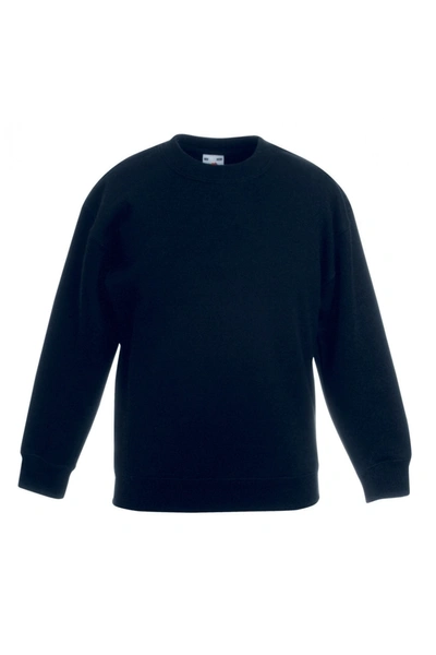 Fruit Of The Loom Kids Unisex Premium 70/30 Sweatshirt (pack Of 2) (black)