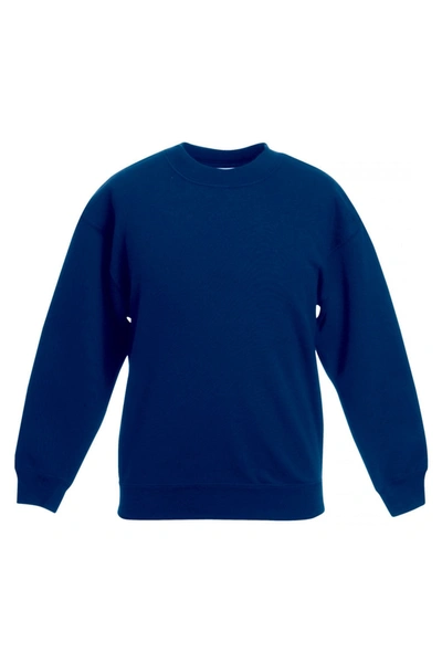 Fruit Of The Loom Kids Unisex Premium 70/30 Sweatshirt (pack Of 2) (navy) In Blue