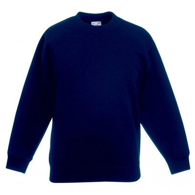 Fruit Of The Loom Kids Unisex Premium 70/30 Sweatshirt (pack Of 2) (deep Navy) In Blue