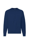Fruit Of The Loom Mens Classic 80/20 Raglan Sweatshirt (navy) In Blue