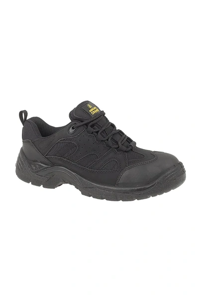 Amblers Steel Unisex Fs214 Black Safety Trainer / Mens Womens Shoes