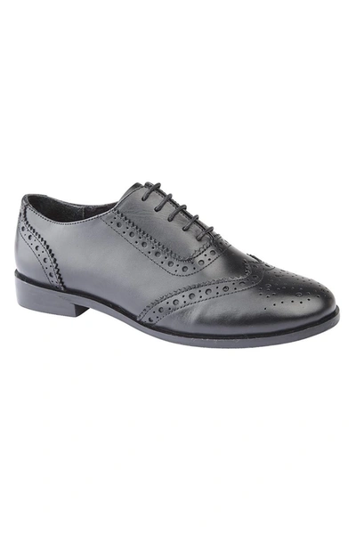 Cipriata Womens/ladies Violetta Leather Brogue Oxford Shoes In Black