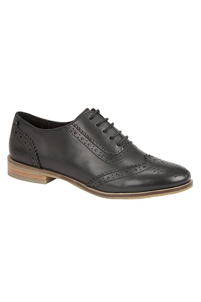 Cipriata Womens/ladies Brogue Oxford Lace Up Leather Shoes In Black