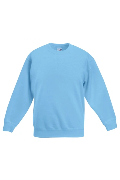 Fruit Of The Loom Kids Big Girls Premium 70/30 Sweatshirt (sky Blue)