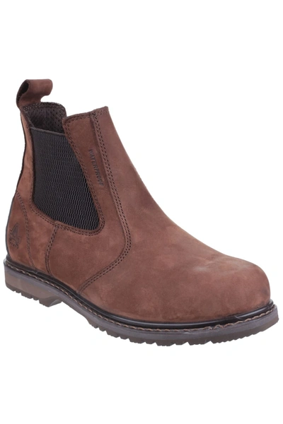 Amblers Mens As148 Sperrin Pull On Safety Dealer Boots In Brown