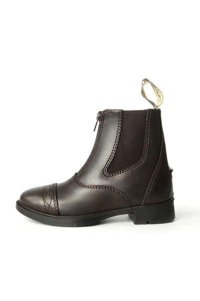 Brogini Unisex Childrens Leather Tivoli Piccino Zipped Boots (brown)