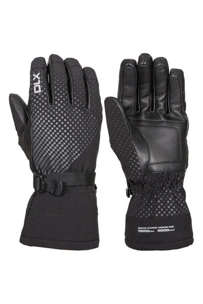 Trespass Unisex Adult Alazzo Dlx Leather Ski Gloves (black)
