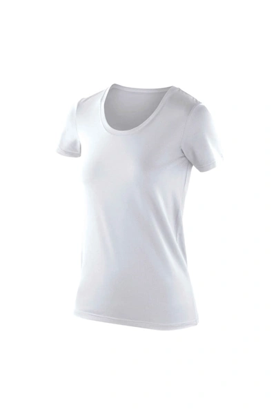 Spiro Womens/ladies Impact Softex Short Sleeve T-shirt (white)