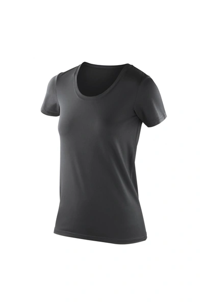 Spiro Womens/ladies Softex Super Soft Stretch T-shirt (black)