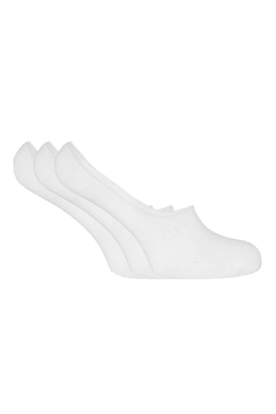 Universal Textiles Womens Invisible Footies Cotton Socks With Anti-slip Gripping Technology (white)
