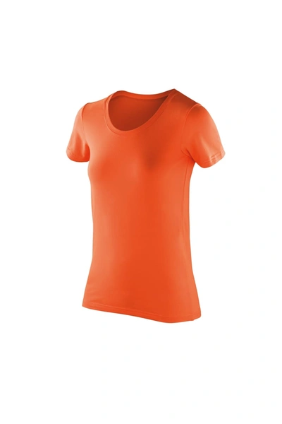 Spiro Womens/ladies Impact Softex Short Sleeve T-shirt (tangerine) In Orange