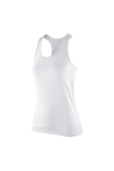 Spiro Womens/ladies Impact Softex Sleeveless Fitness Tank Top (white)