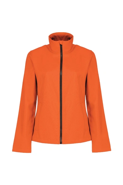 Regatta Womens/ladies Ablaze Printable Softshell Jacket In Orange