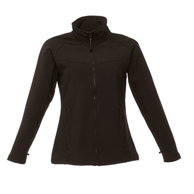 Regatta Ladies Uproar Softshell Wind Resistant Jacket In Black