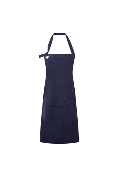 Premier Calibre Heavy Canvas Pocket Apron (navy) (one Size) (one Size) In Blue