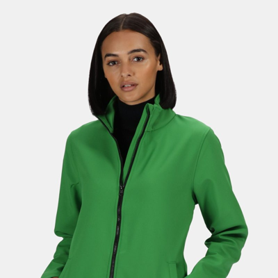 Regatta Womens/ladies Ablaze Printable Softshell Jacket In Green