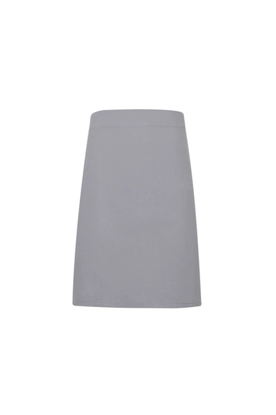 Premier Unisex Calibre Heavy Cotton Canvas Waist Apron (silver) (one Size) (one Size) In Grey