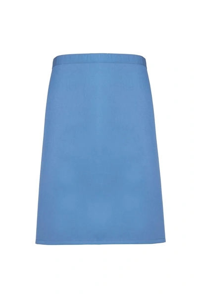 Premier Ladies/womens Mid-length Apron (sapphire) (one Size) (one Size) In Blue