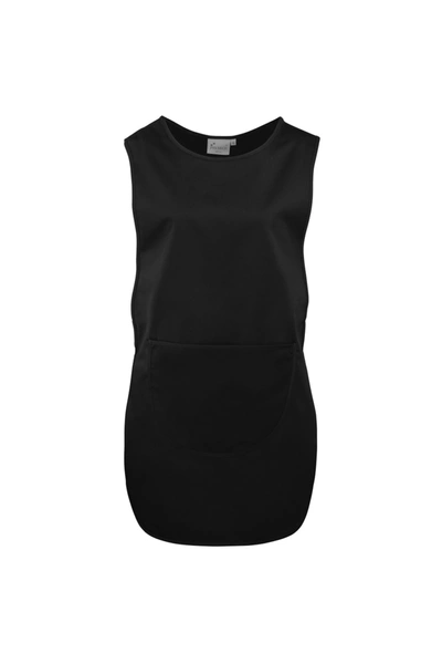 Premier Ladies/womens Long Length Pocket Cobbler Apron/workwear (black) (s)