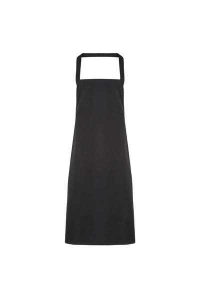 Premier Ladies/womens Apron (no Pocket) / Workwear (pack Of 2) (black) (one Size) (one Size)