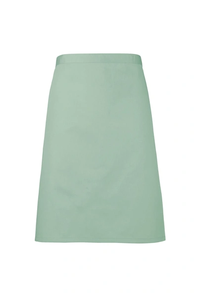 Premier Ladies/womens Mid-length Apron (pack Of 2) (teal) (one Size) In Green
