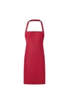 Premier Ladies/womens Essential Bib Apron / Catering Workwear (red) (one Size)
