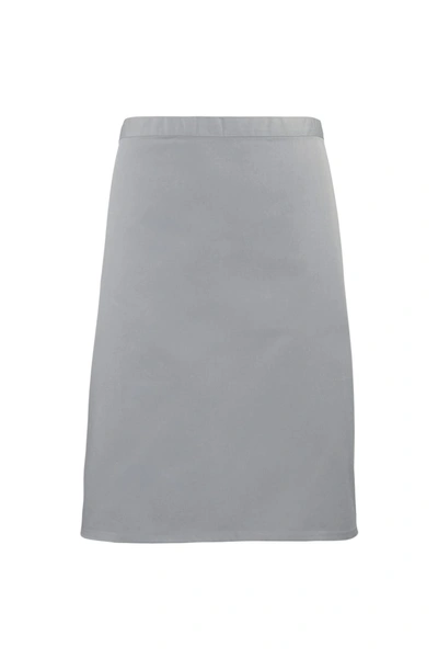 Premier Ladies/womens Mid-length Apron (silver Grey) (one Size)