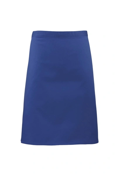 Premier Ladies/womens Mid-length Apron (royal) (one Size) In Blue