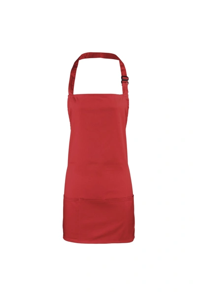 Premier Colours 2-in-1 Apron / Workwear (pack Of 2) (red) (one Size)
