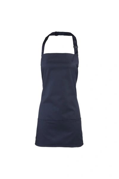 Premier Colours 2-in-1 Apron / Workwear (pack Of 2) (navy) (one Size) (one Size) In Blue