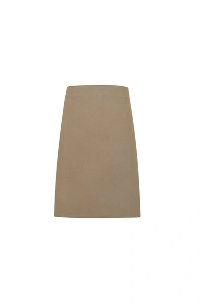 Premier Unisex Calibre Heavy Cotton Canvas Waist Apron (khaki) (one Size) (one Size) In Brown