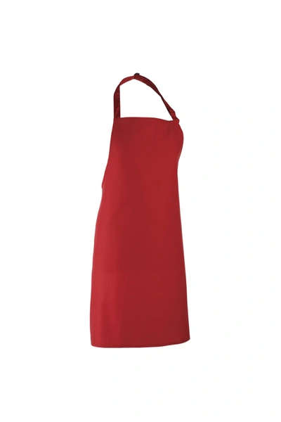 Premier Colours Bib Apron/workwear (red) (one Size) (one Size)