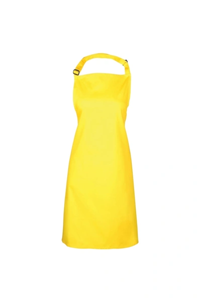 Premier Colours Bib Apron/workwear (pack Of 2) In Yellow