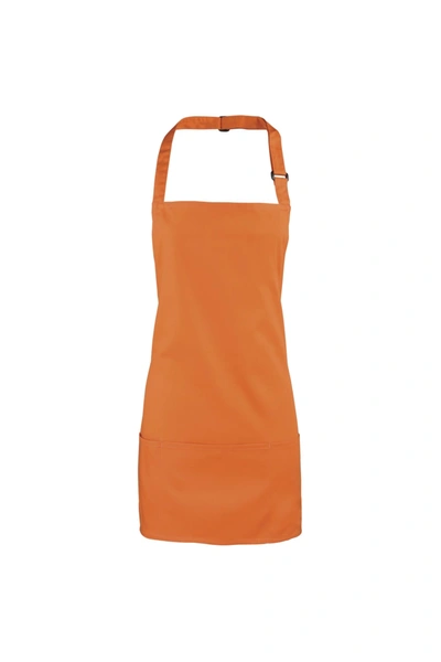 Premier Colours 2-in-1 Apron / Workwear (pack Of 2) (orange) (one Size) (one Size)