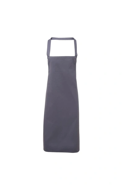 Premier Ladies/womens Apron (no Pocket) / Workwear (steel) (one Size) (one Size) In Grey