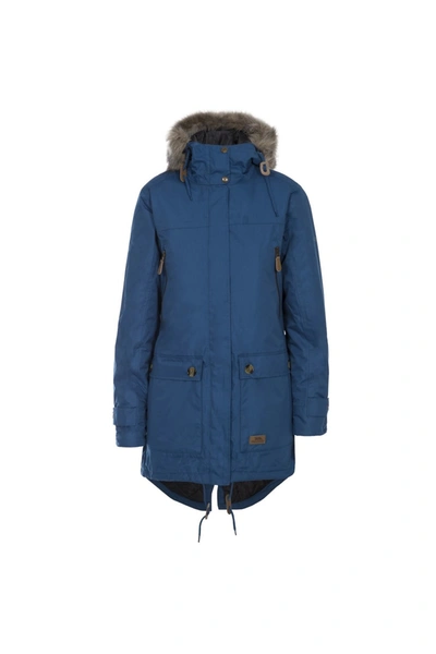 Trespass Womens/ladies Clea Waterproof Padded Jacket (indigo) In Blue