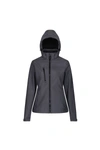 Regatta Womens/ladies Venturer Hooded Soft Shell Jacket (seal Grey/black)