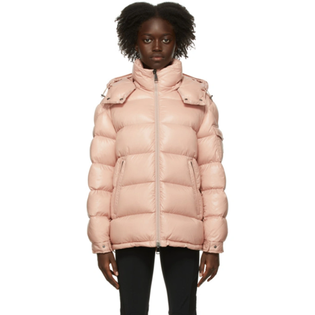 Moncler Maire Hooded Quilted Shell Down Jacket In 粉色 | ModeSens
