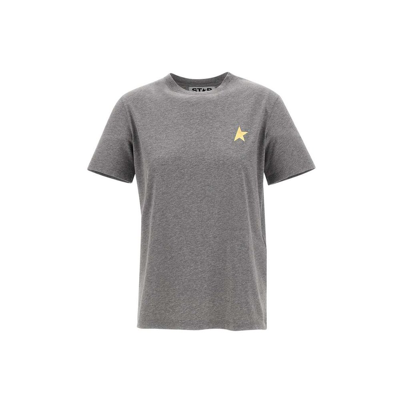 Golden Goose Deluxe Brand Star Printed Crewneck T In Grey