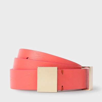 Paul Smith No.9 - Women's Pink Leather Belt