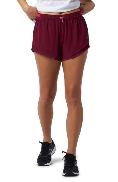 New Balance Women's Q Speed Fuel Short In Red