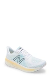 New Balance Fresh Foam X Vongo V5 Running Shoe In White With Light Mango