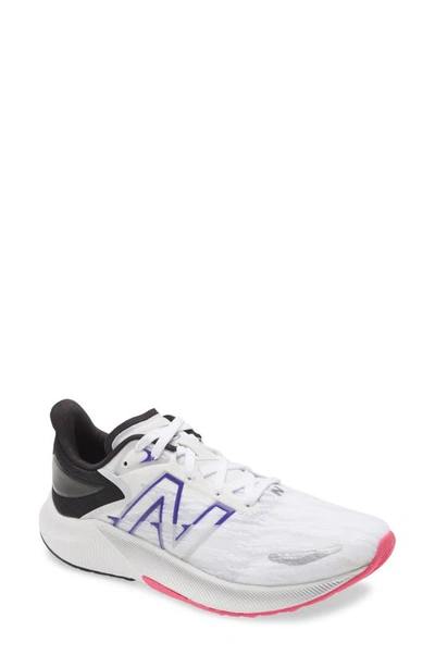 New Balance Fuelcell Propel V2 Running Shoe In White/pink/purple