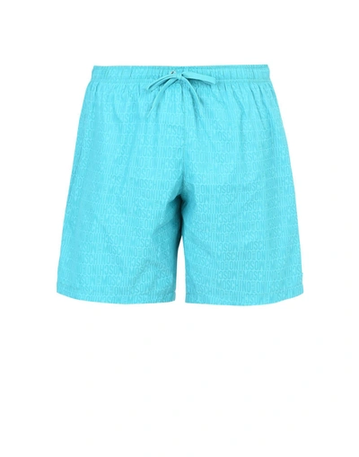 Moschino Swimming-trunks In Turquoise