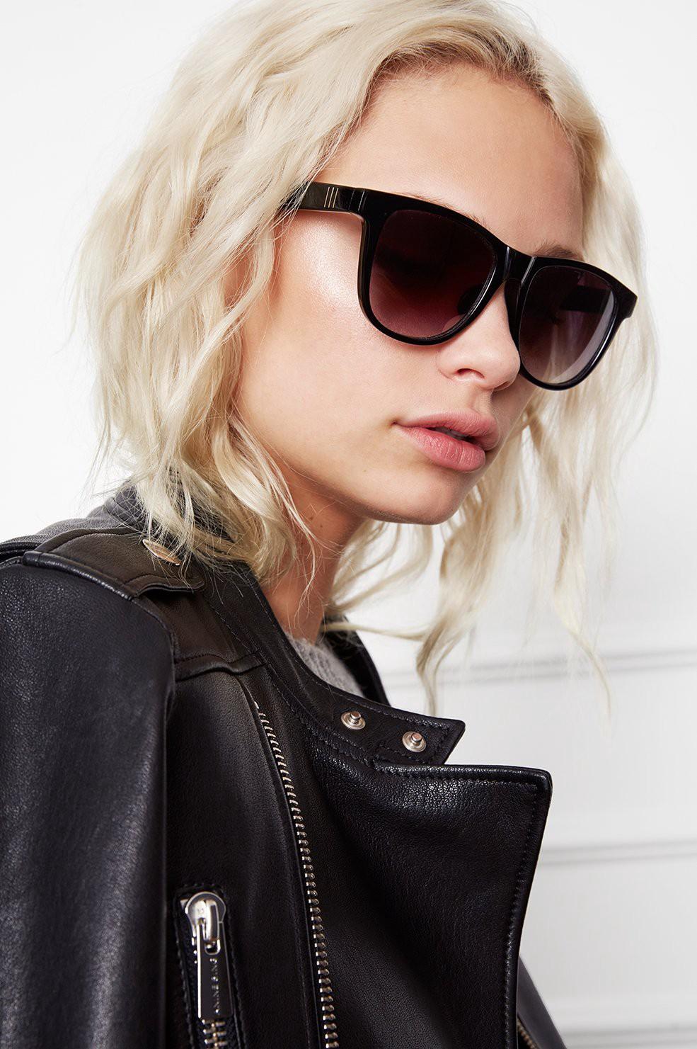 Anine Bing Silverlake Sunglasses - Black | ModeSens