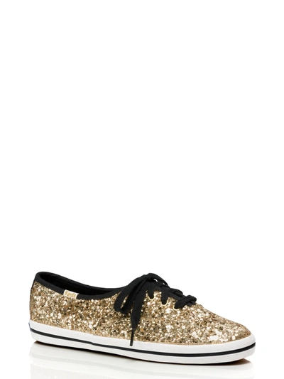 Kate Spade Keds X  New York Glitter Sneakers In Gold Glitter