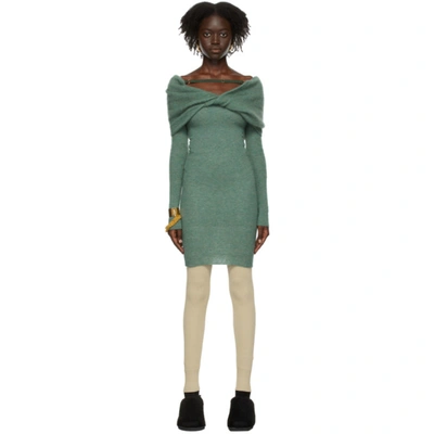 jacquemus green dress Jacquemus OUTLET | La Robe Maille maxi dress im SALE