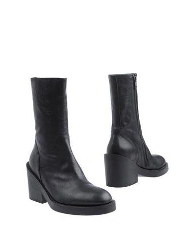 Ann Demeulemeester Ankle Boots In Black